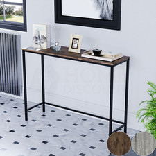 SALE Console Table Rustic Industrial Furniture Dark Wood