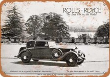 METAL SIGN - 1946 Rolls Royce
