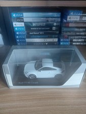 UNOPENED AUDI TT RS TTRS 8J COUPE QUATTRO IBIS WHITE 1:43 SCHUCO (DEALER MODEL) 