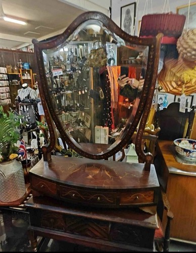 Antique mahogany dressing - antique,