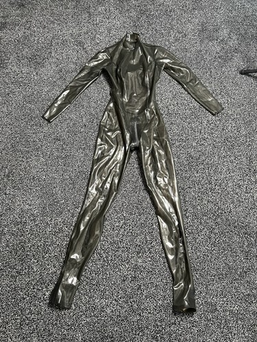 Latex catsuit smokey black - catsuit,