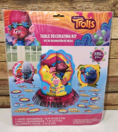 Trolls table decorating kit - trolls,
