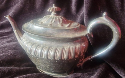Silver plated antique - lg,
