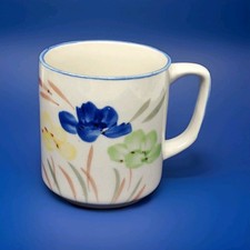 Vintage Hand Painted Mug Blue
