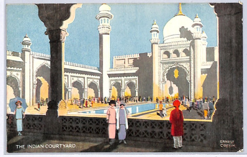 Wembley 1924 art postcard - wembley,