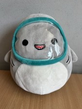 Original Squishmallows Gordon the Shark with Scuba Mask Diving Plush Soft Toy 8"