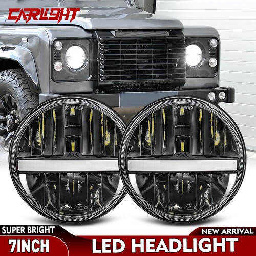Pair led headlights for land - led,