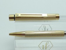 Sheaffer Targa 1009 Gold Barleycorn Ballpoint Pen, GT, c1990's, *Loose Clip*