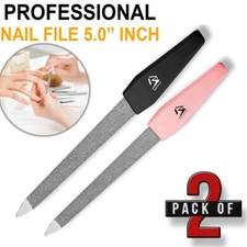 Small Metal Nail File 5" Diamond Dusted Coarse Nail Files Manicure Pedicure Tool