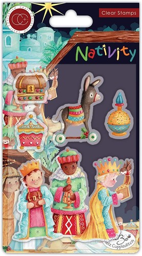 Three wise men nativity - three,