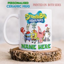 PERSONALISED 'SPONGEBOB  & FRIENDS' CERAMIC MUG.