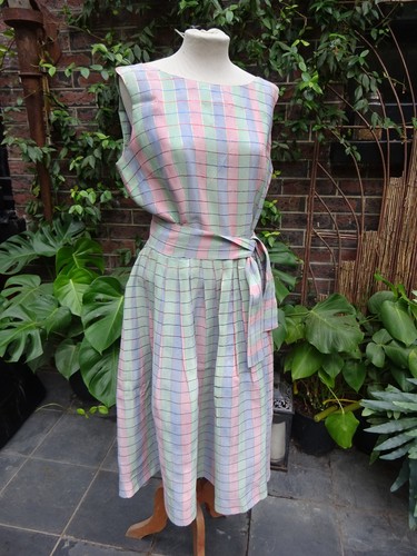 1940s pastel party dress - 1940s, dress-40s
