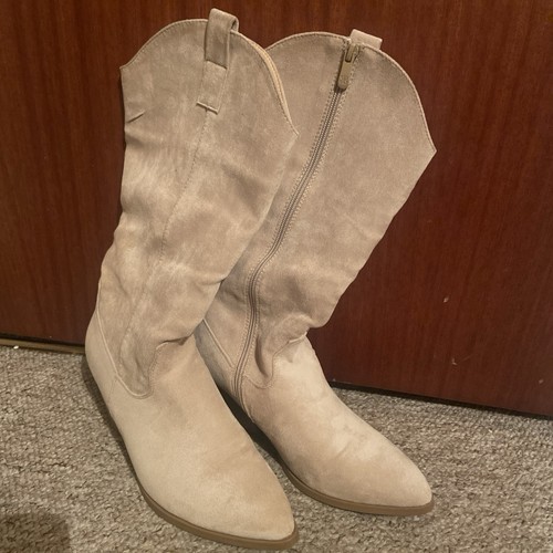 Super mode beige suede knee - super,