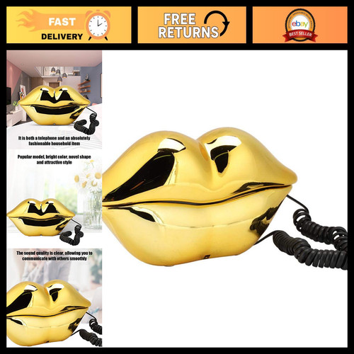 Novelty gold lips - lips,