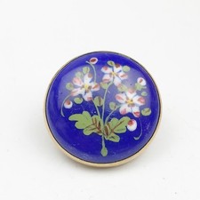 ANTIQUE ENAMEL FLOWER FLORAL