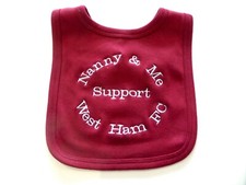 Personalised West Ham Baby Bib