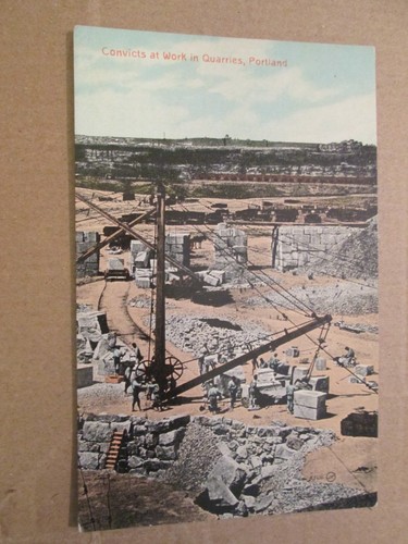 Postcard convicts work - convicts,