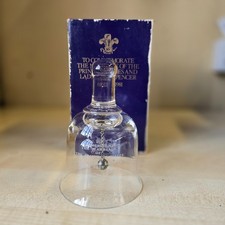 Dartington Glass Bell 1981 Royal Wedding Charles & Diana   3638/5000