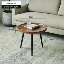 Round Walnut Nesting Tables