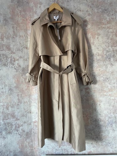 Reiss beige oversized belted - beige,