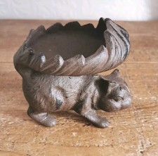 Cast Iron Squirrel Bird Feeder Nuts Seeds