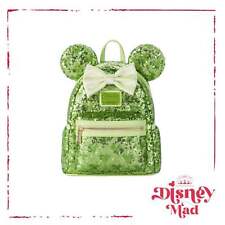 Minnie Mouse Sequined Loungefly Mini Backpack – Tinker Bell Green - Disney Parks