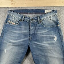 Diesel Jeans Mens Size W32 L30 Blue Rombee XT Regular Slim Carrot Button Fly