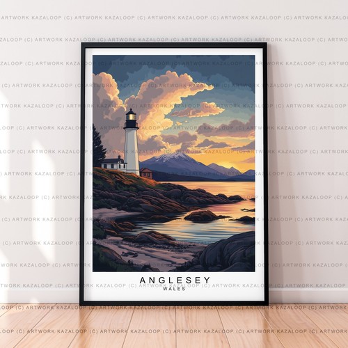 Anglesey island illustration - island,