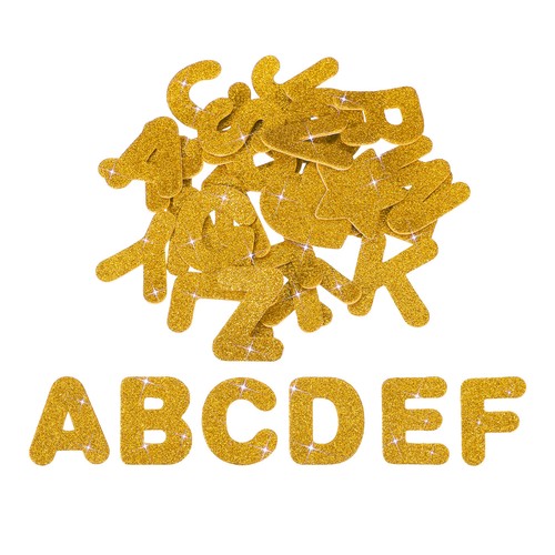 Alphabet foam stickers 52pcs - alphabet, stickers,