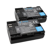 2x LP-E6P Battery for Canon