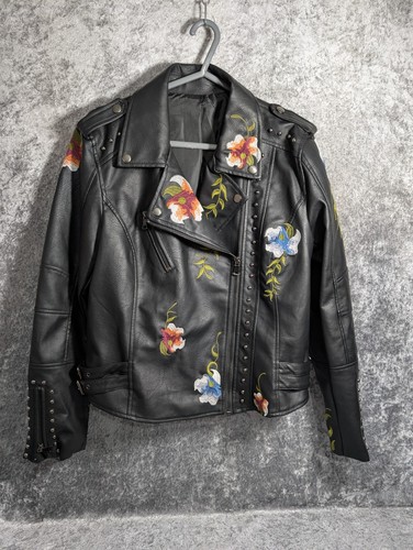 Floral embroidered studded - floral,