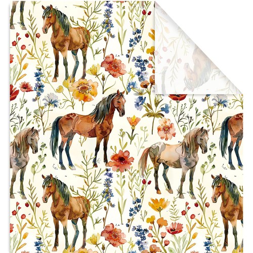 Floral horse wrapping - floral,