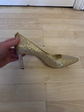 Women's Gold Heel Shoes