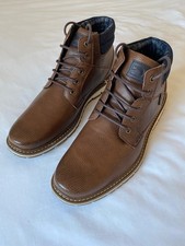 New Mens UK 12 Nicholas Deakins Oxford Brown Tan Leather Ankle Boots