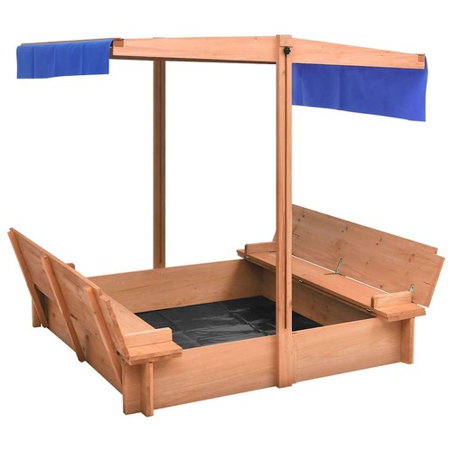 Firwood sandbox with roof - sandbox,