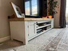 Solid Oak TV Unit For Large TVs 200cm
