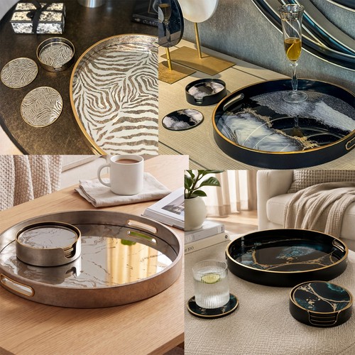 Decorative coffee table - coffee, tray