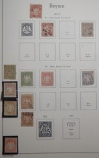 GERMAN STATES BAYERN BAVARIA 1870/73 - Fine Used And Mint Collection