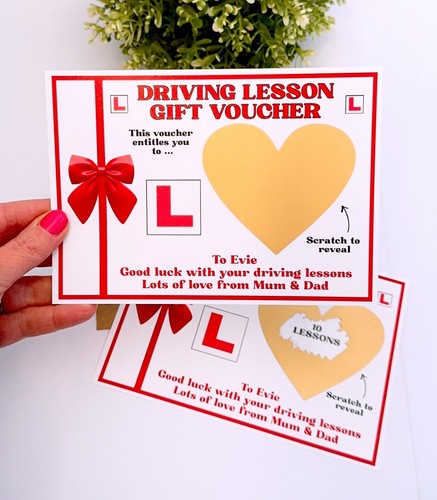 Driving lessons gift voucher - lessons,