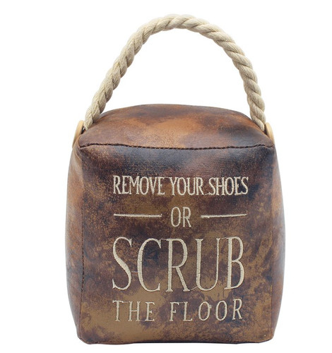 Remove your shoes scrub the - remove,