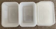 Satco Microwaveable Plastic Containers with Lids x 10 pack Medium