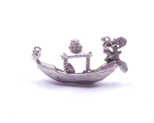 Vintage silver charm gondola - vintage,