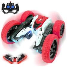 Kids Toy 360° Remote Control Speed Stunt RC Car  USB Rechargeable LED Lights 