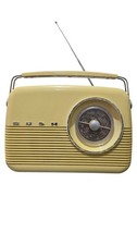 Bush TR82DABCC Retro DAB / FM / LW / MW Radio – Cream & Brown – Tested Working