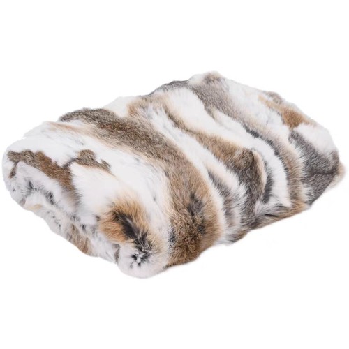Real fur throw genuine - real,
