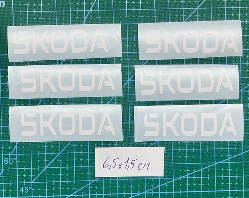 Skoda logo stickers 6pcs - .,