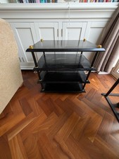 Hi-Fi Equipment Support Rack Four Shelf Black