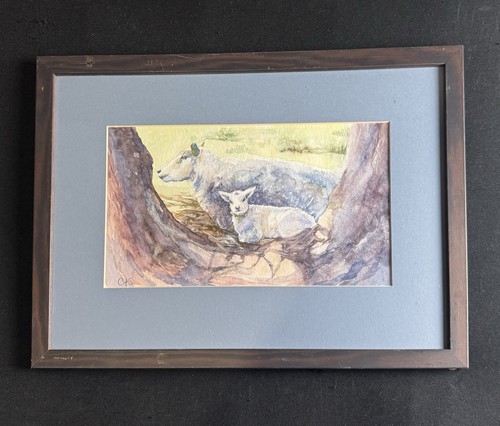 Original signed watercolour - original,