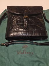 MULBERRY DARK NAVY CROCODILE