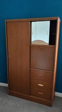 3-Door Wooden Wardrobe with